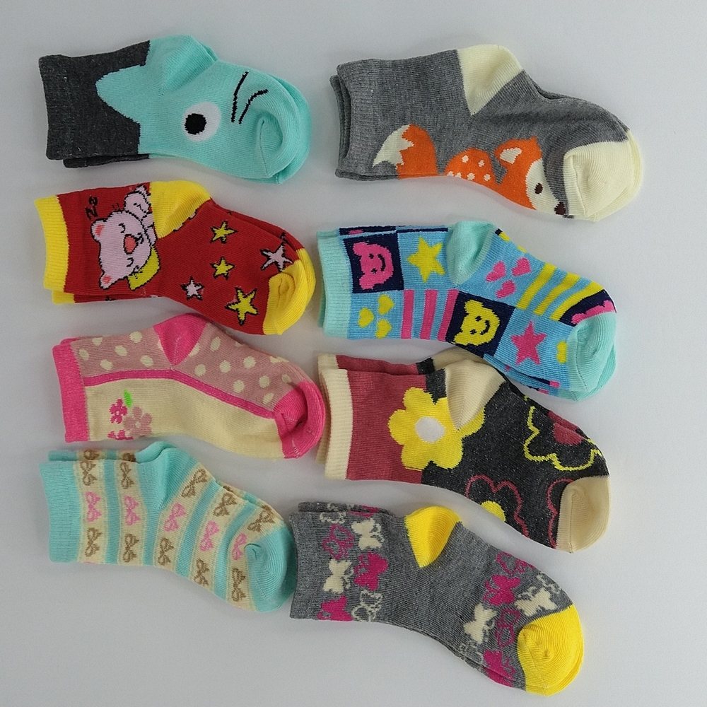 Cute Mopas Girl Socks Fits Size 2-3